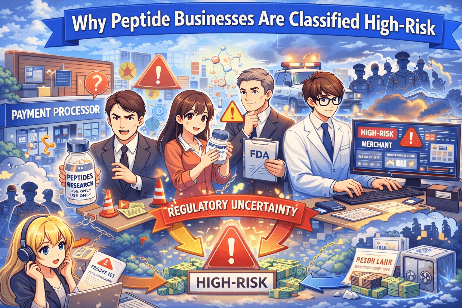 Why Peptide Businesses Are Classified High-Risk