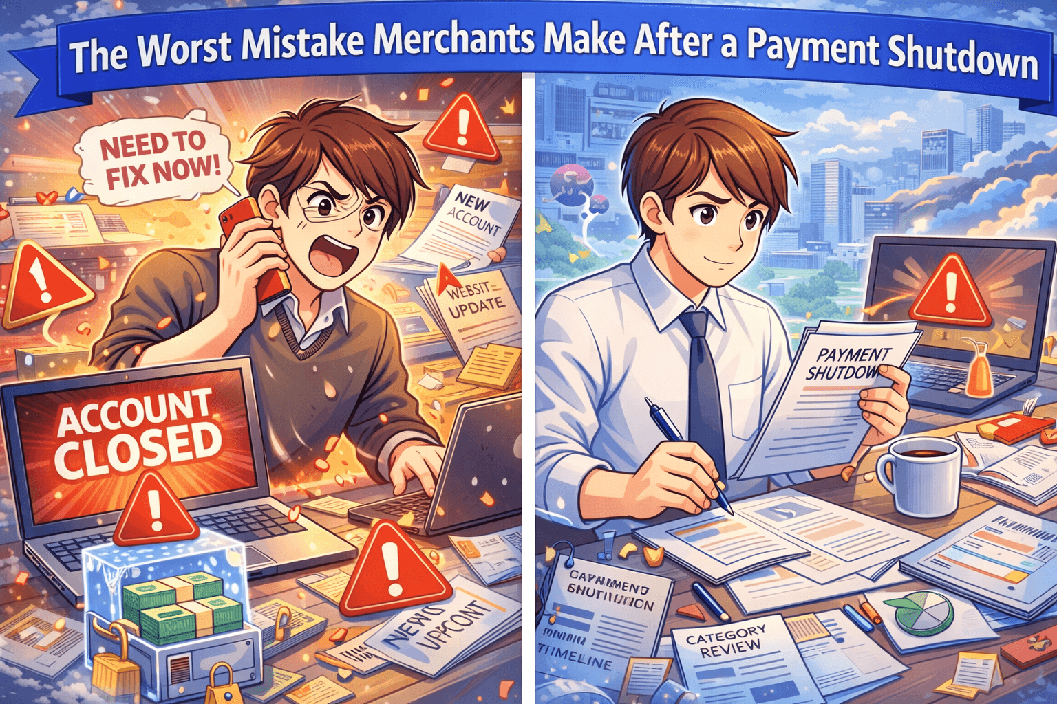 The Worst Mistake Merchants Make After a Payment Shutdown