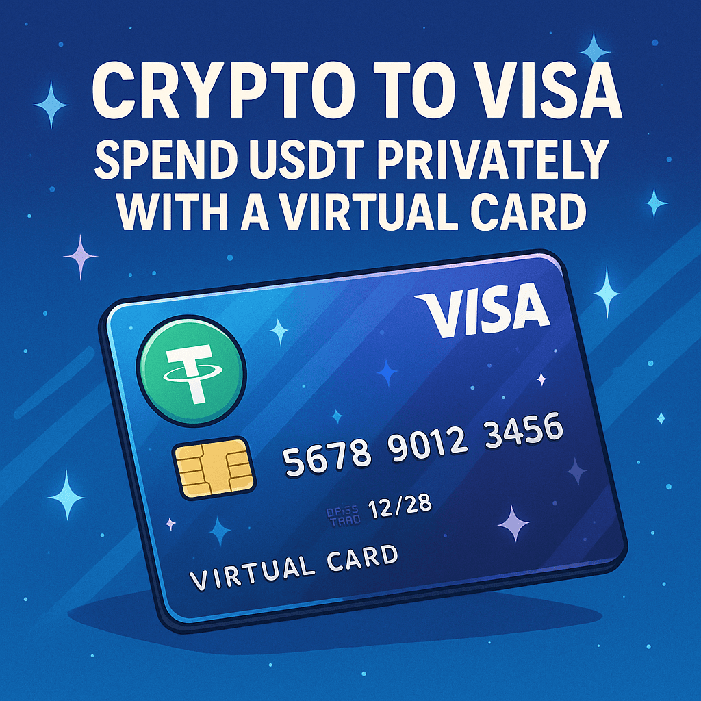 Crypto to Visa: Spend USDT Privately with a Virtual Card